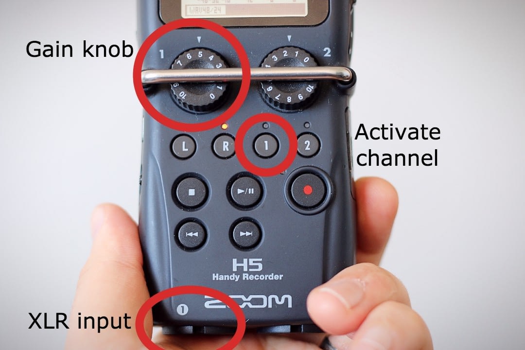 Setting up a Zoom H5 (or H6) audio recorder for documentary making