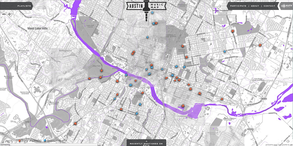 Austin Music Map